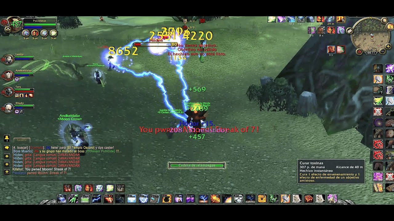 Chaman Elemental PVP WOW aura 3.3.5 BG