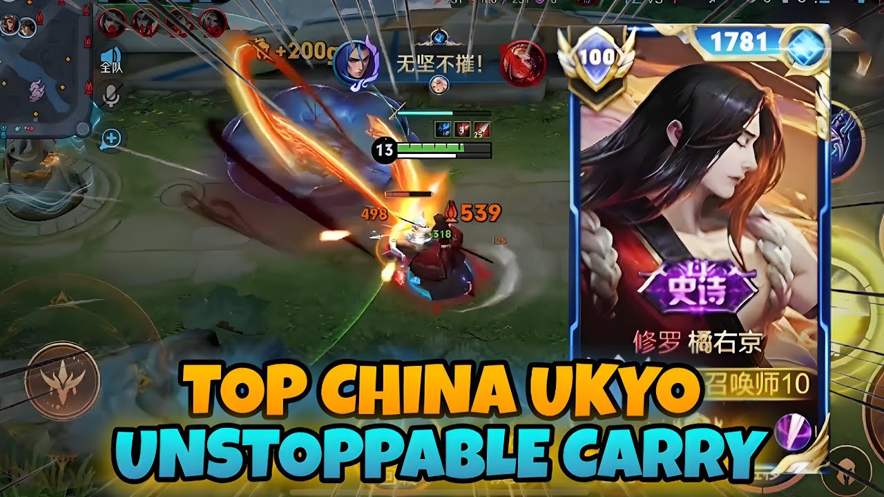THIS TOP CN UKYO BUILD IN NEW SEASON 🤯 NONSTOP PRESSURE, GAME CONTROL & TEAM CARRY | HONOR OF KINGS