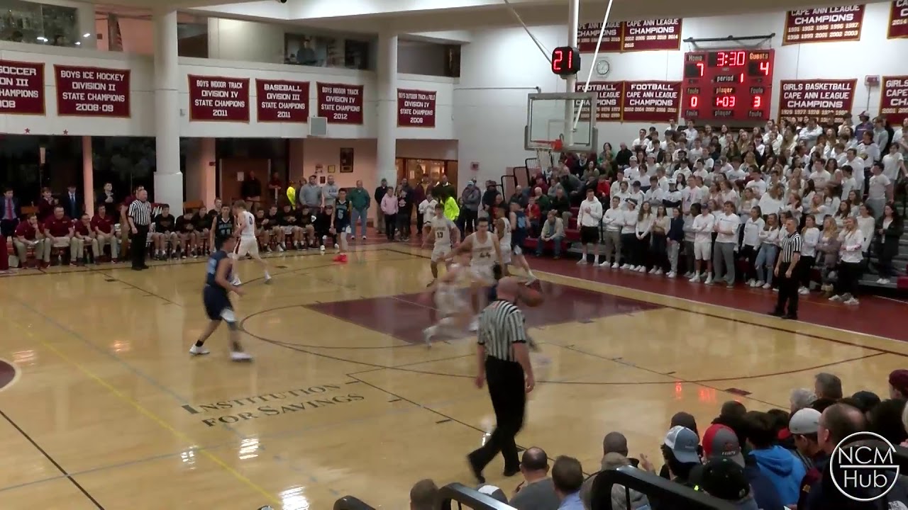Newburyport Boys Basketball vs Dracut Middies February 24, 2020