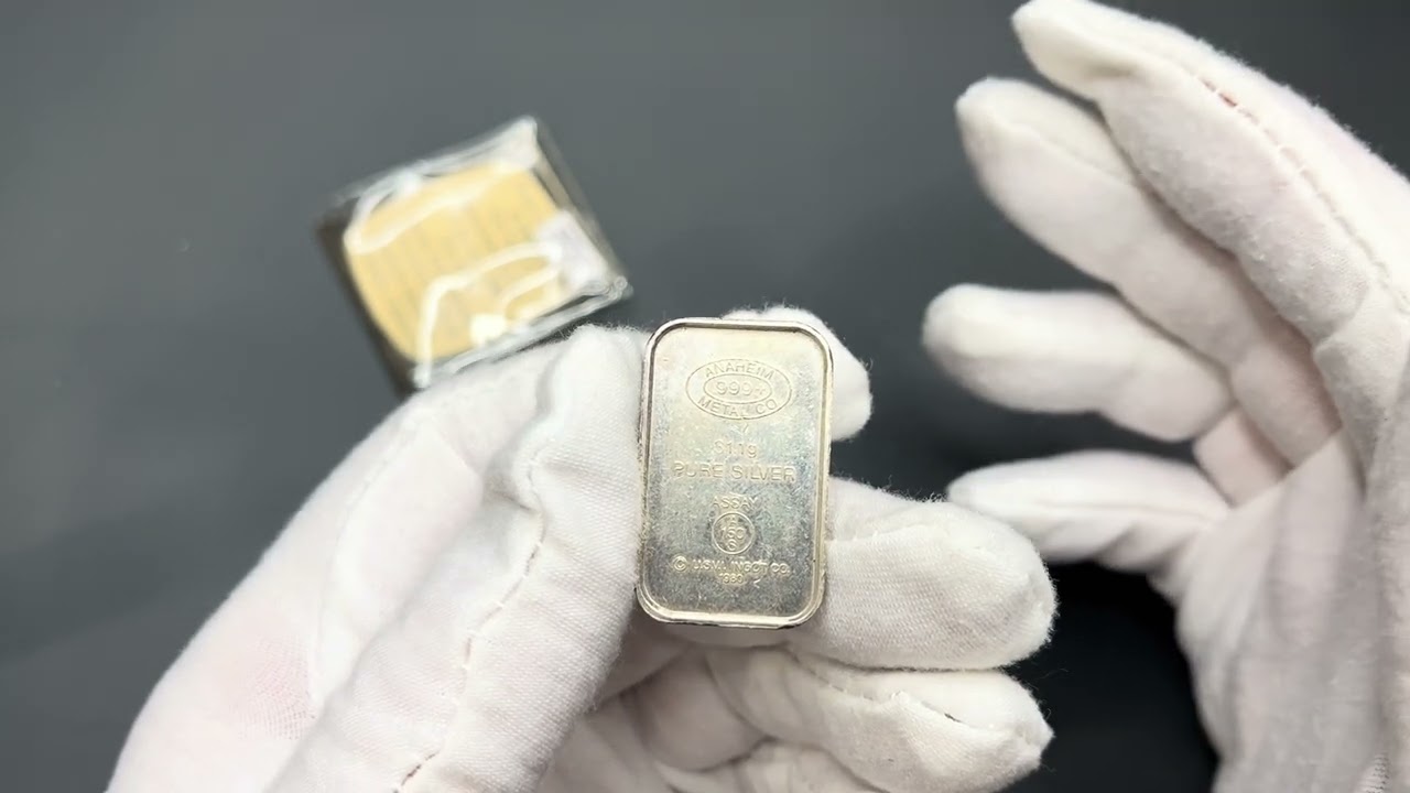USVI Silver 1 Ounce Ingot with RARE assay certificate