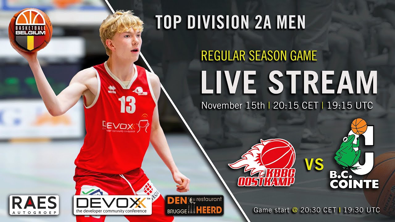 Top Division 2A Men | KBBC Oostkamp 🆚 Cointe BC Li&egrave;ge | Season 2025-2026