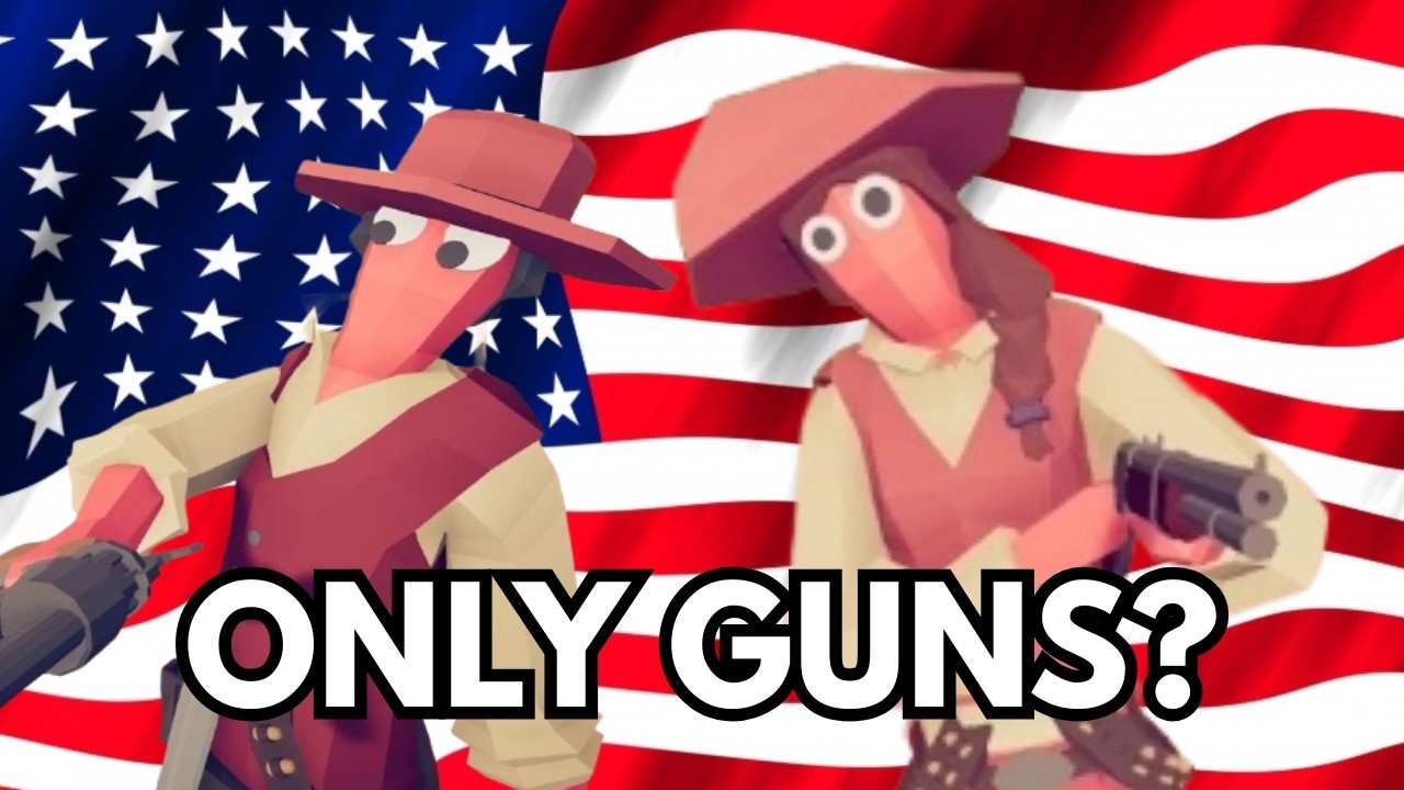 Beating TABS With ONLY Guns Was Harder Than I Thought...