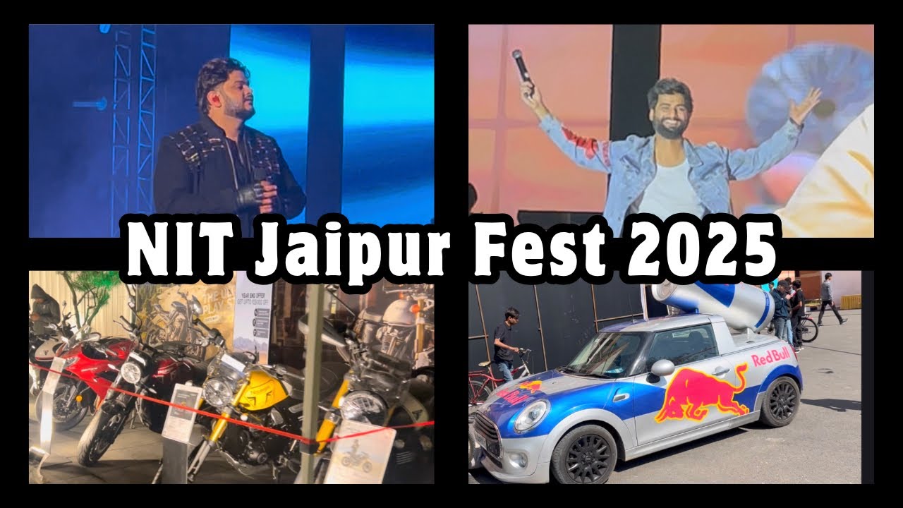 NIT Jaipur FEST 2025|@Harshgujral |@VishalMishraofficial| @redbull @OfficialTriumph |PART 1