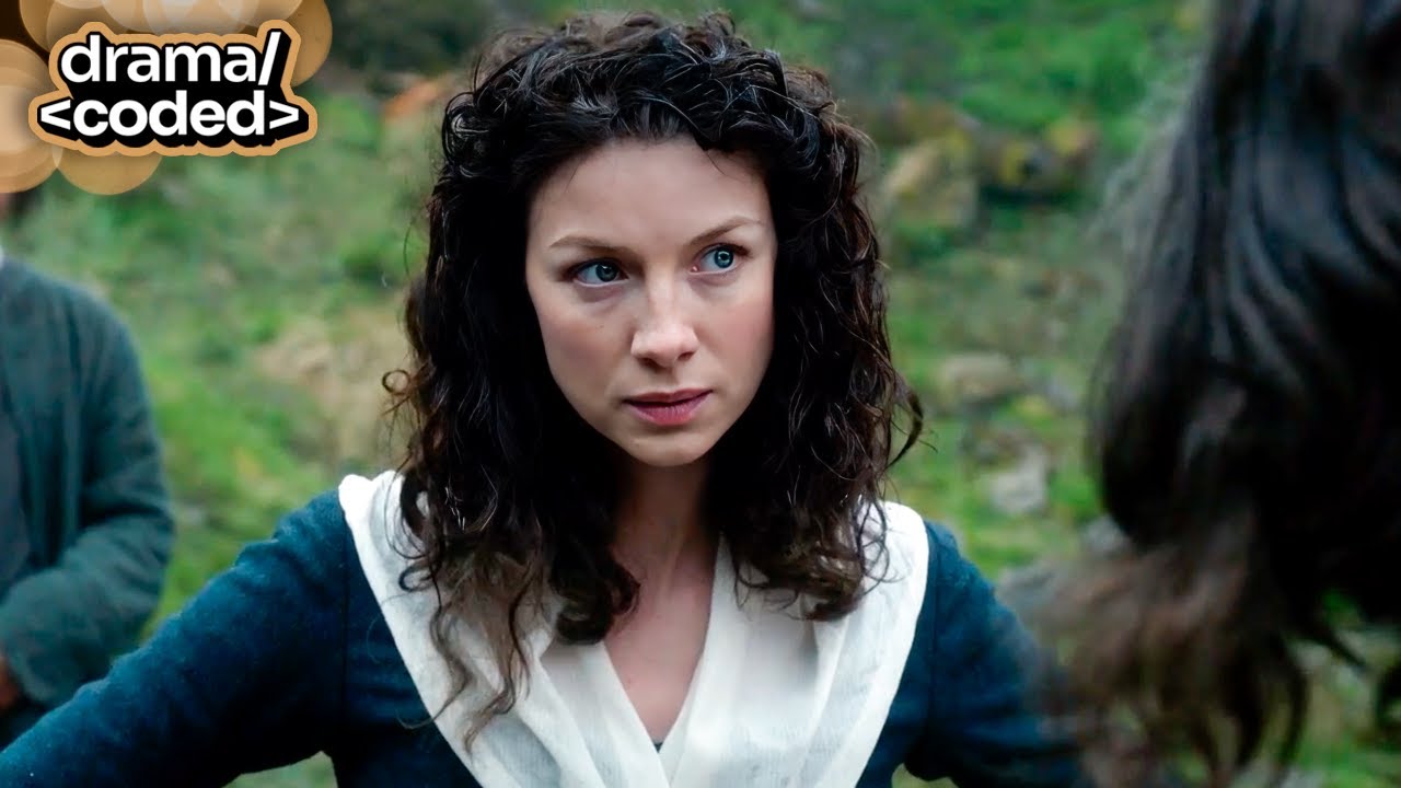 outlander (2014) - angus teaches claire how to use a dagger