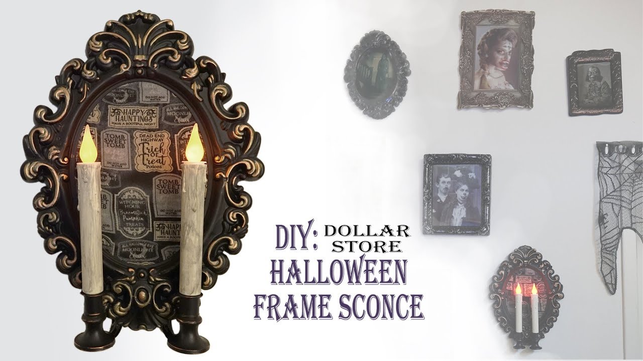 HALLOWEEN DIY / FRAME SCONCE