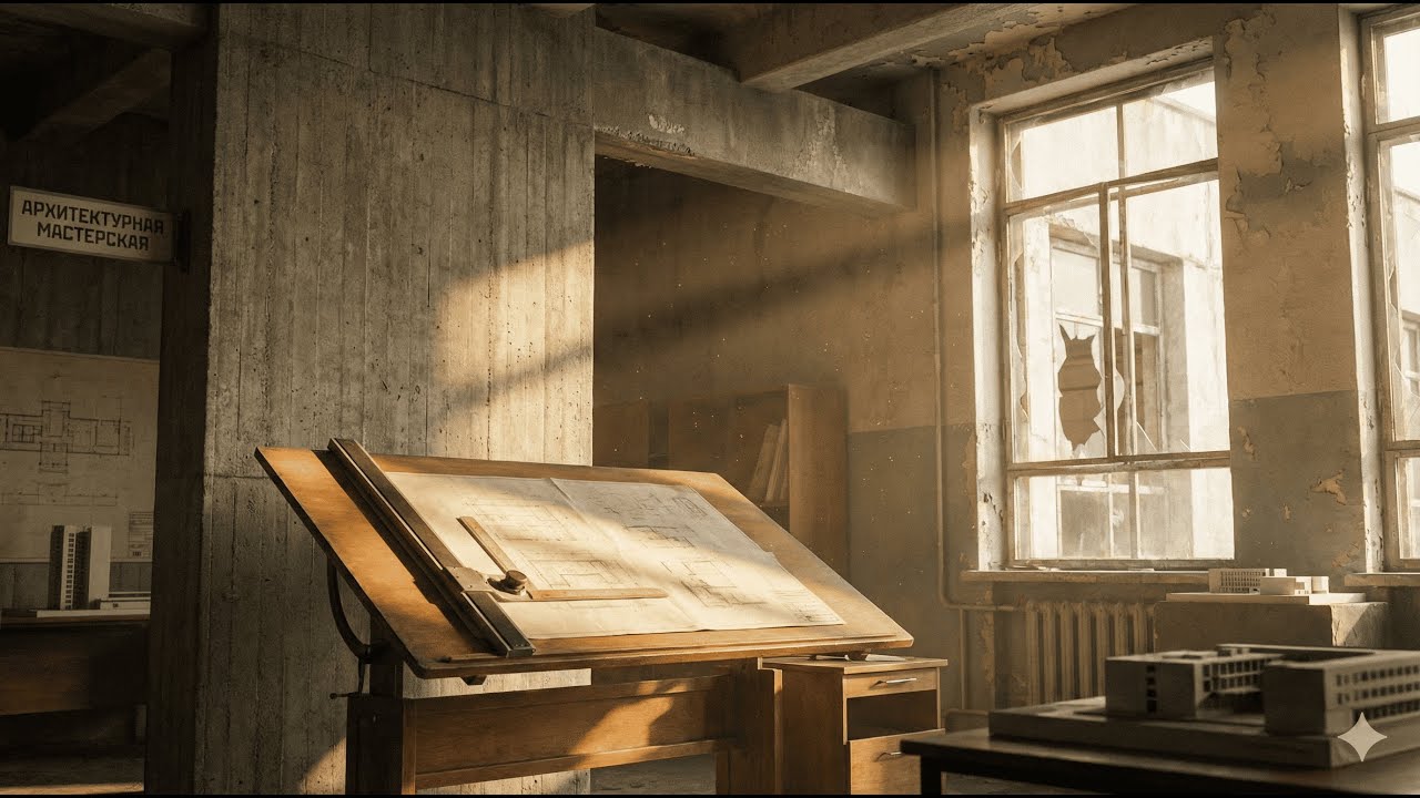 Vintage Architect Studio - Cinematic Ambient Music for Deep Work (Industrial Loft)