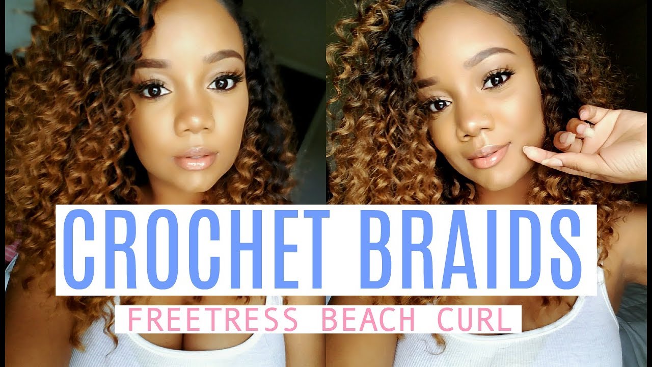 MY FIRST TIME......doing crochet braids! Freetress Beach Curl~ Samsbeauty