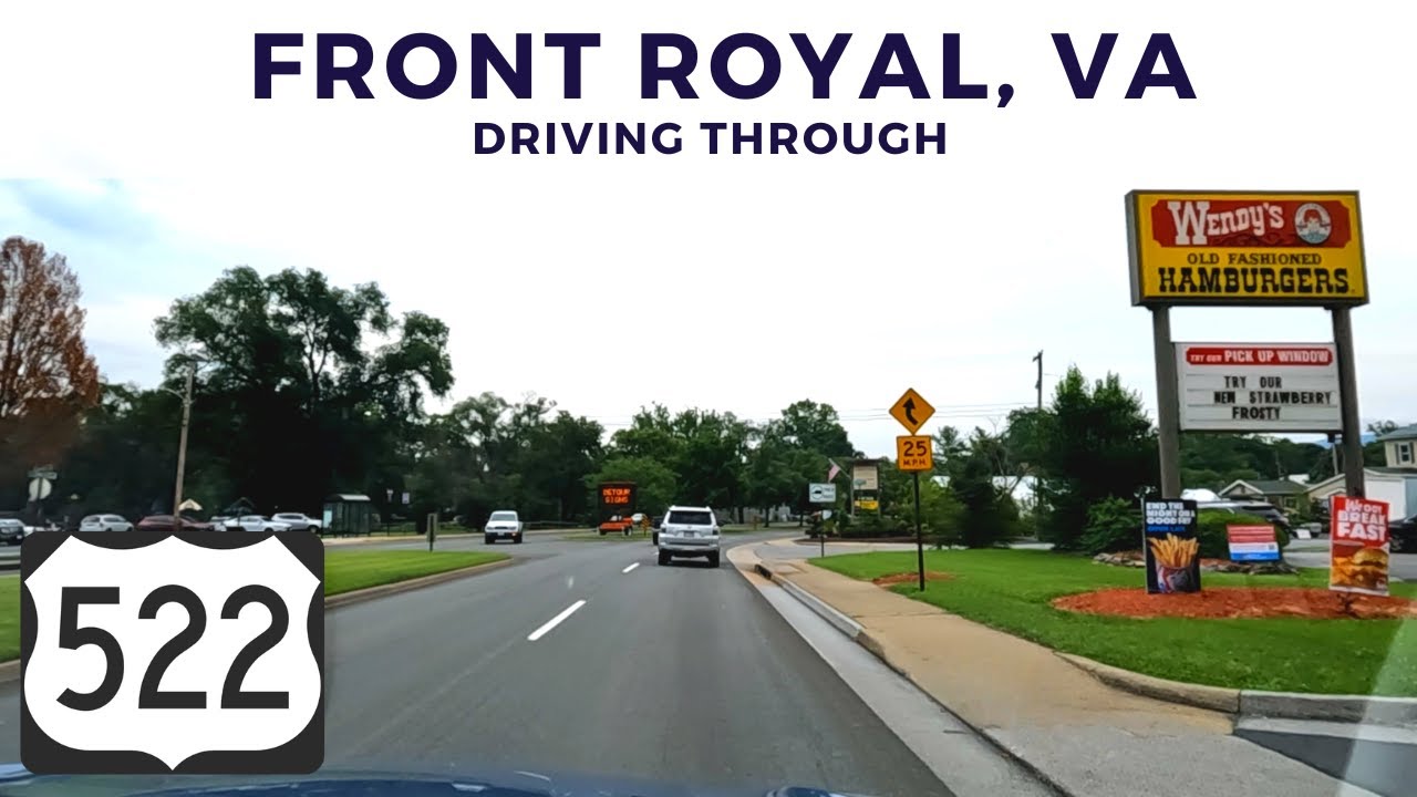 Driving Through Front Royal, VA on US Route 522 South