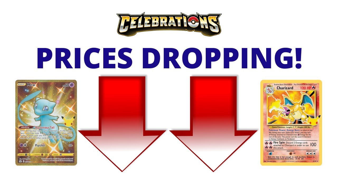 Pok&eacute;mon Top 5  Celebration Cards  Prices Dropped