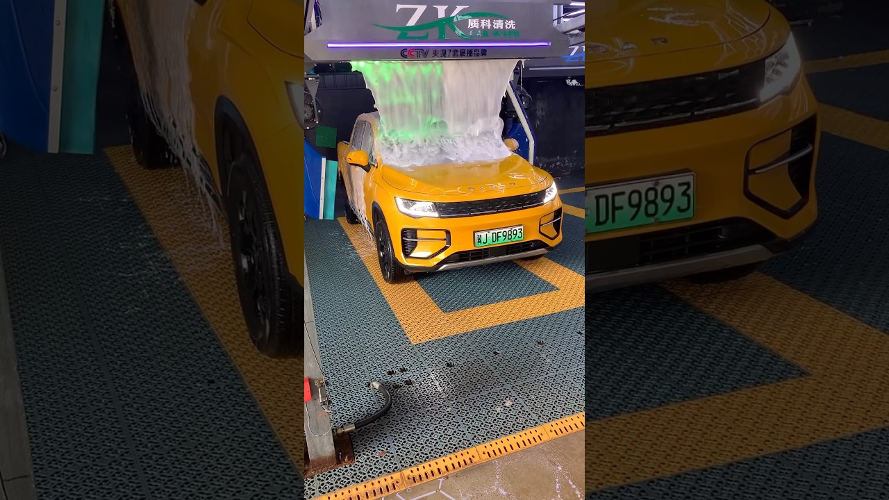 Automatic car washing machine, cleaning in 100 seconds, unmanned car washing for 24 hours