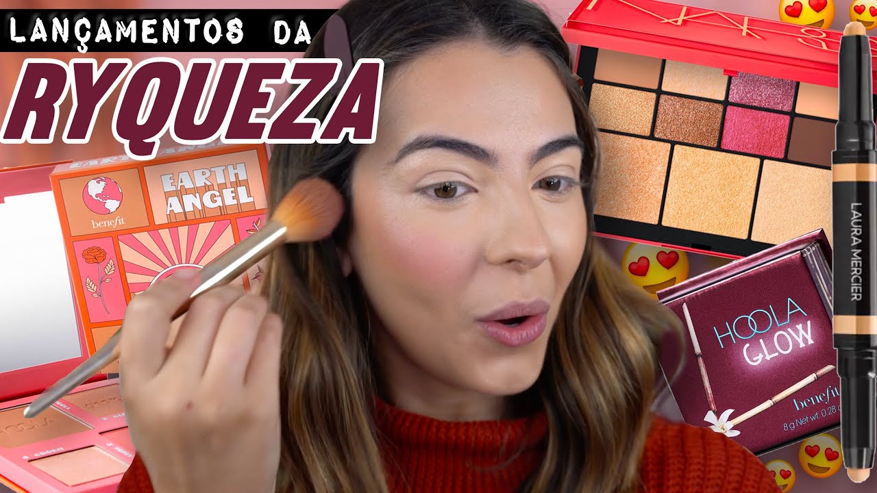Testei SÓ LANÇAMENTOS DE MAKE DA RYQUEZA ✨💸