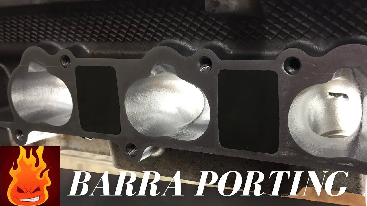 Barra Cylinder Head Porting, How to port.