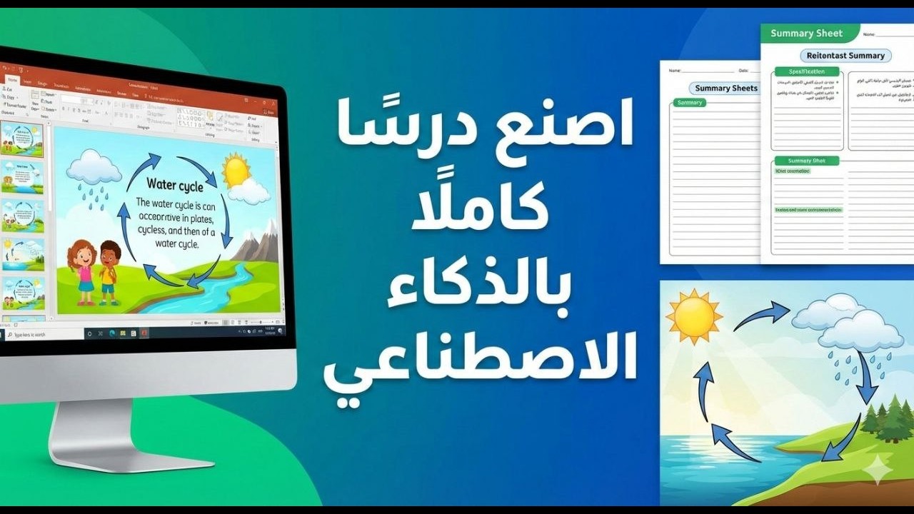 اصنع درسًا كاملًا بالذكاء الاصطناعي في دقائق | شرح عملي لـ Gemini للمعلمين