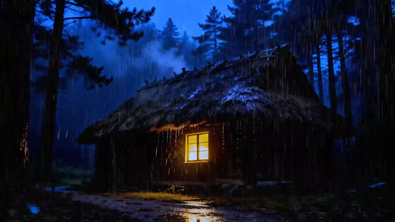 Beat Insomnia, Relax to Gentle Forest Rain | Deep Sleep & Stress Relief 🌧️🌲💤