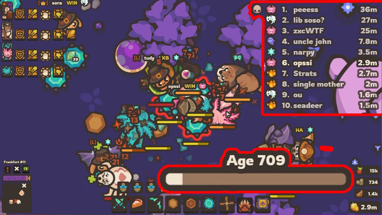 [TAMING.IO] EPIC FEED OF 709 AGE 🥰 AND PROTECTING 100 MILLION SCORE BIG GOLD BASE!