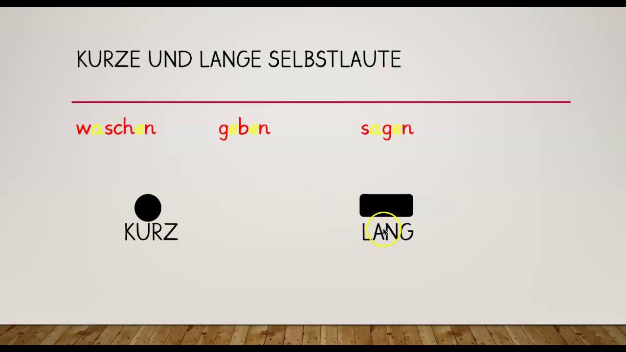 Kurze und lange Selbstlaute / Klasse 2