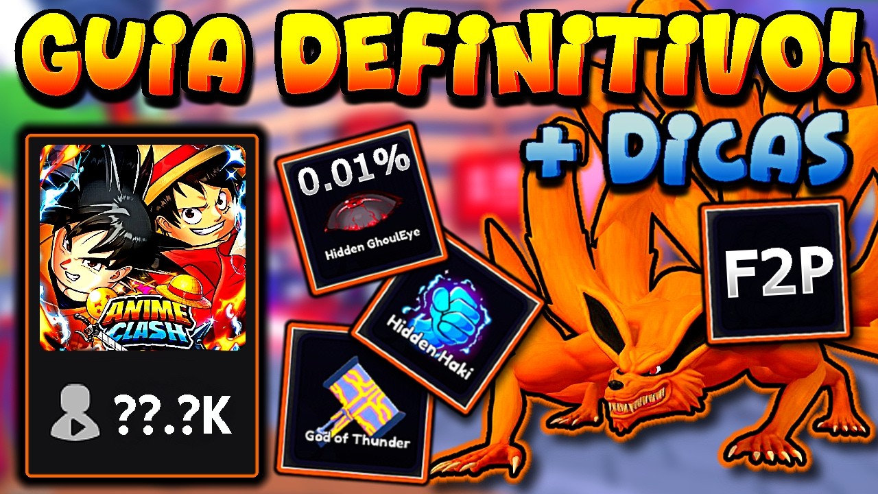 COMECE BEM! COMO JOGAR E FICAR FORTE NO ANIME CLASH DO ROBLOX SENDO F2P ou P2W!! #AnimeClashOnTop