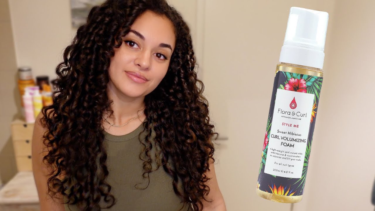 FLORA & CURL SCHAUMFESTIGER? ICH TESTE DAS PRODUKT AN 3A/3B LOCKEN✨| CURL VOLUMIZING FOAM | IamAniva