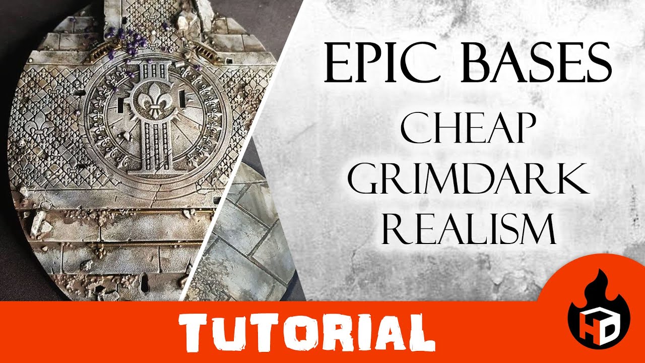 Grimdark base tutorial - Easy ruin / church / temple basing that cost barely anything