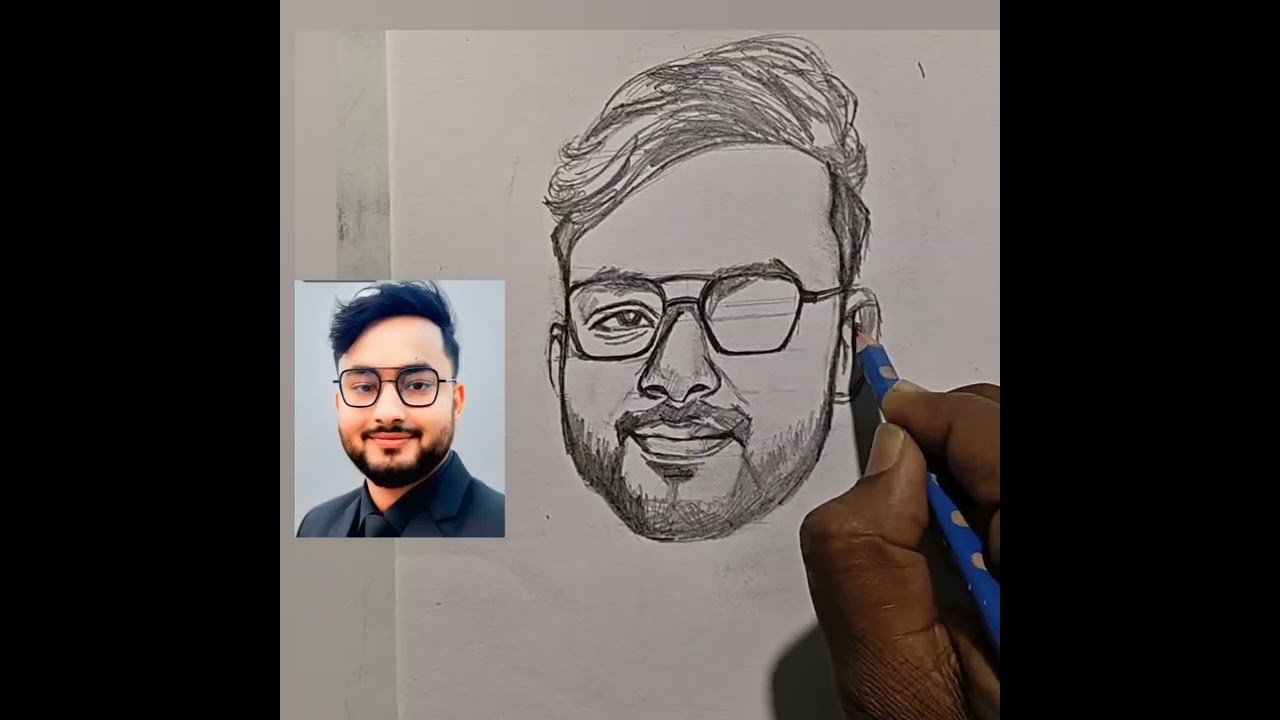 How to practice portrait Drawing with the pencil //portrait drawing tutorial for beginners