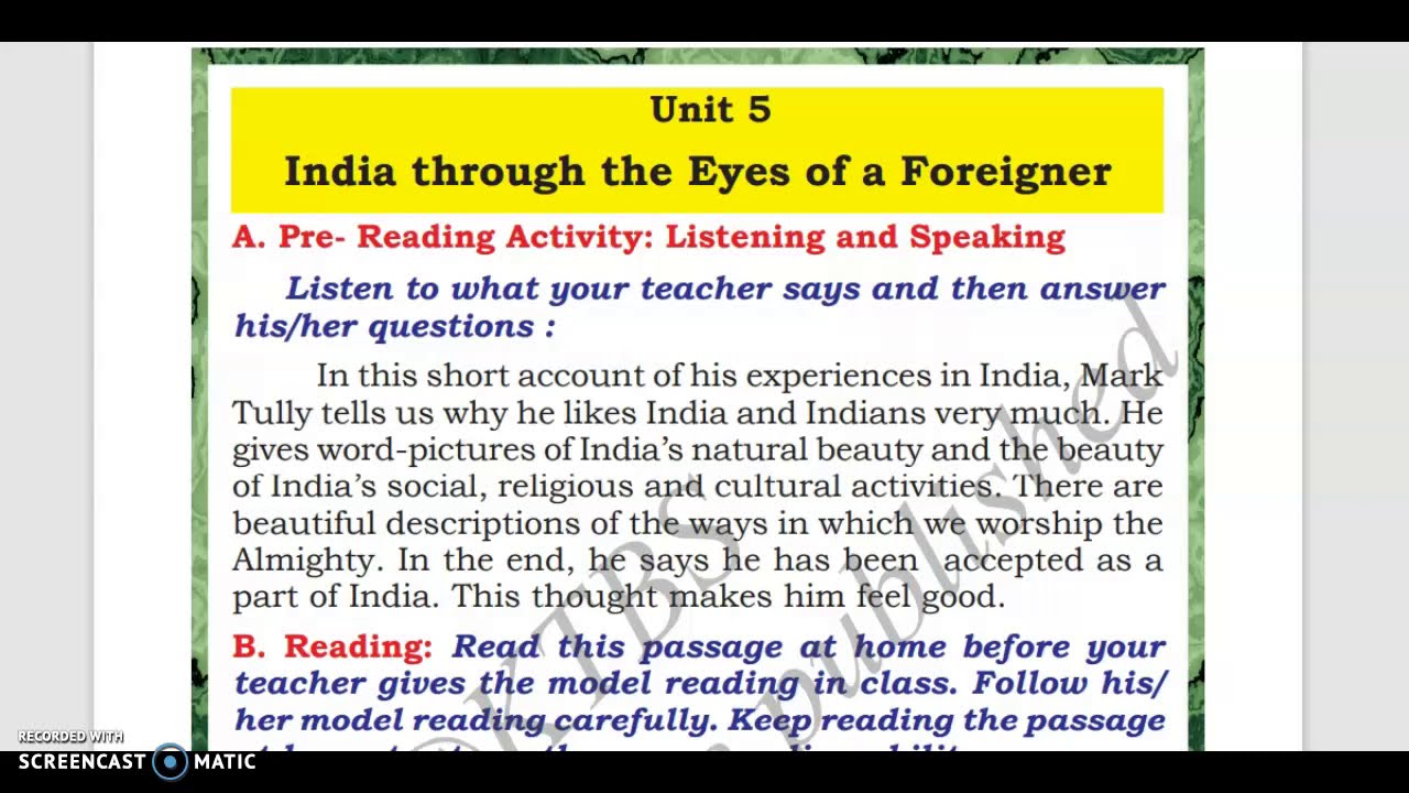 7 th English Prose 5 Part 1