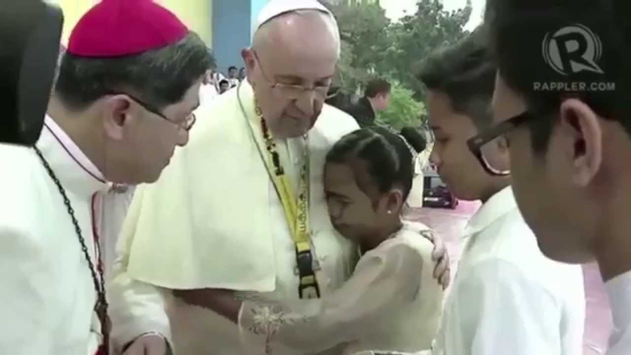 Pope Francis shaken by ANAK-TNK street children
