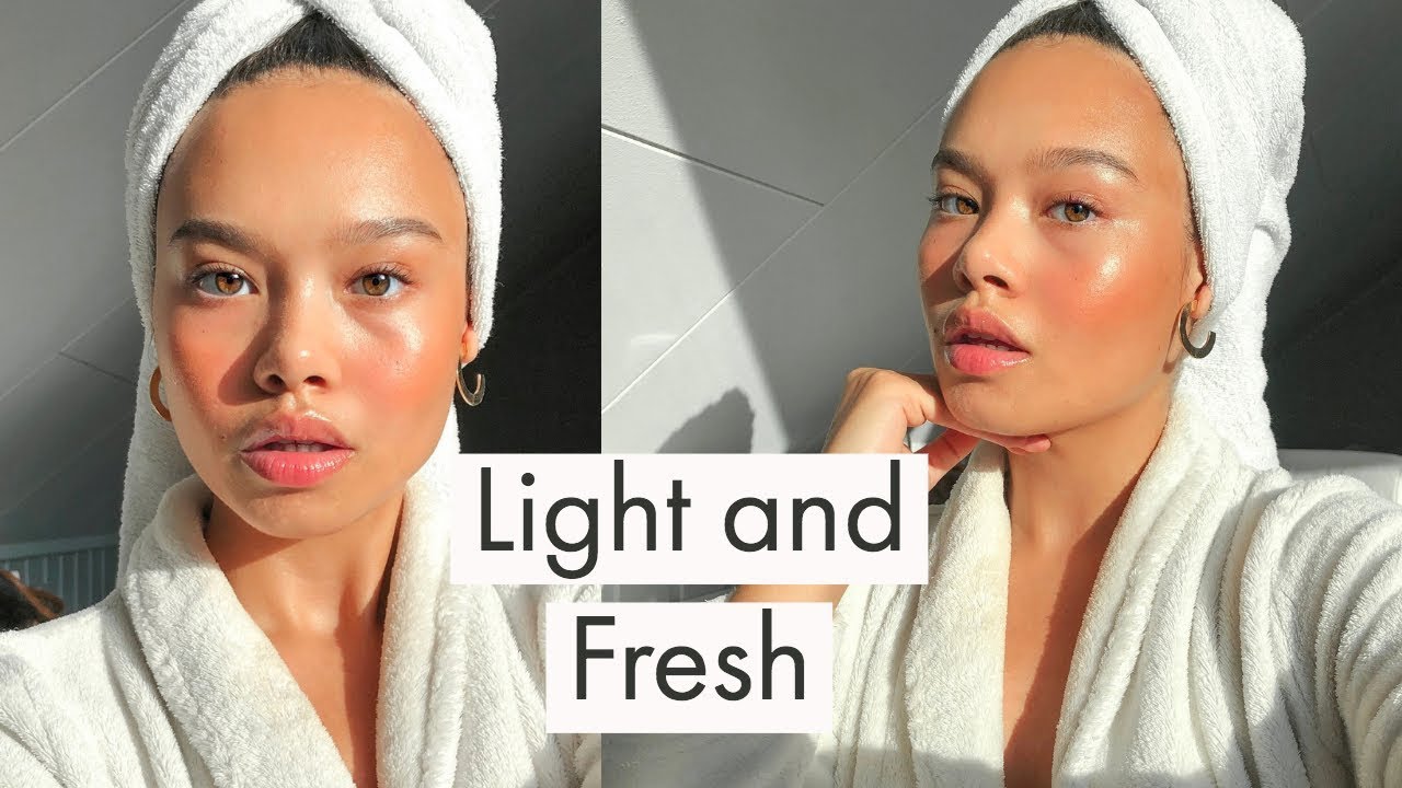 LIGHT AND FRESH - Makeup look (for when you're in a rush)