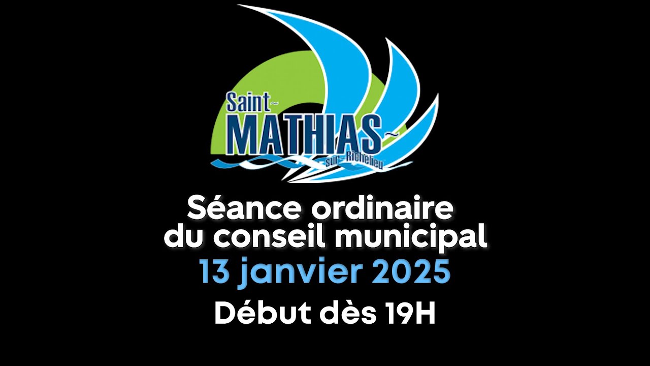 🔴 Séance ordinaire du conseil municipal du 13 janvier 2025 en direct 🔴