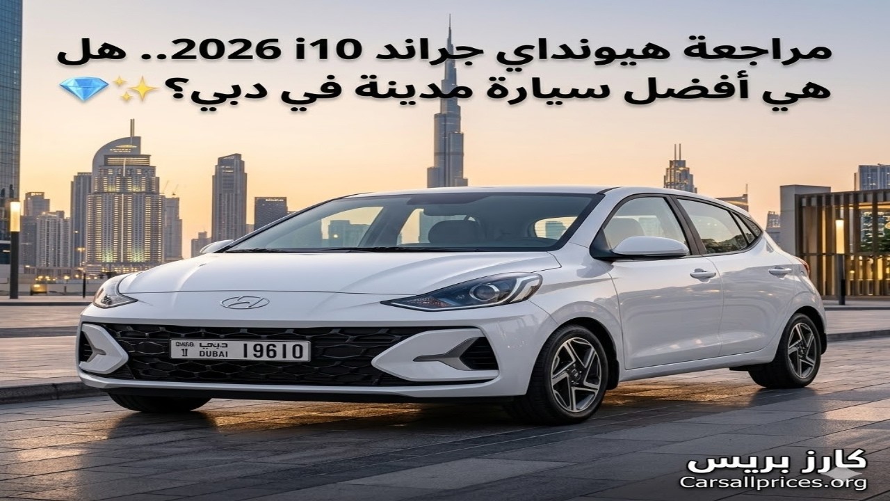 سعر ومواصفات هيونداي جراند i10 2026 الجديدة كلياً في الإمارات ⚡💰