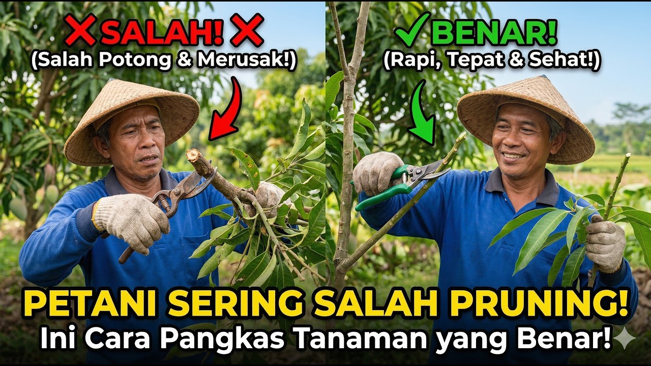 Pangkas Cabang Ini Sekarang! Produksi Tanaman Bisa Naik 30% #daengfarmers #pertanian #agriculture