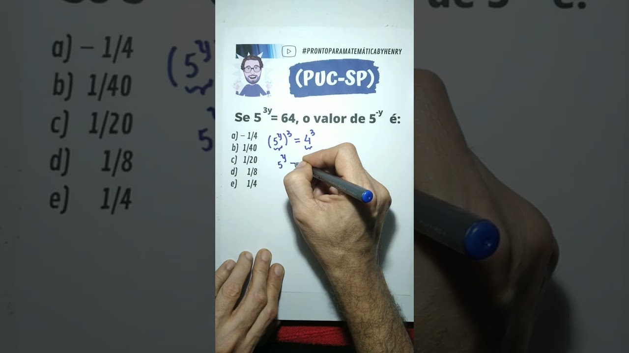 T&iacute;pica de vestibular(matem&aacute;tica) #shorts