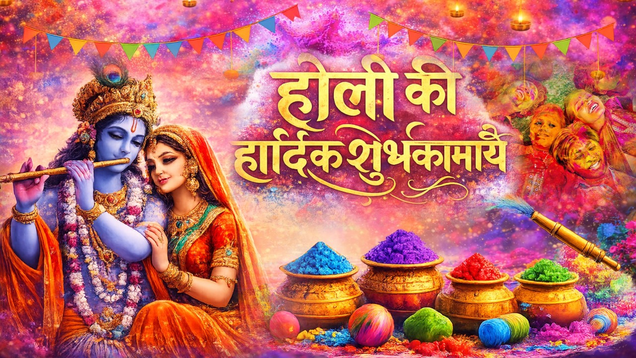 Как сделать плакат Холи в CorelDRAW | Плакат Холи Ка Кейсе Банайе | Холи Дизайн Плаката