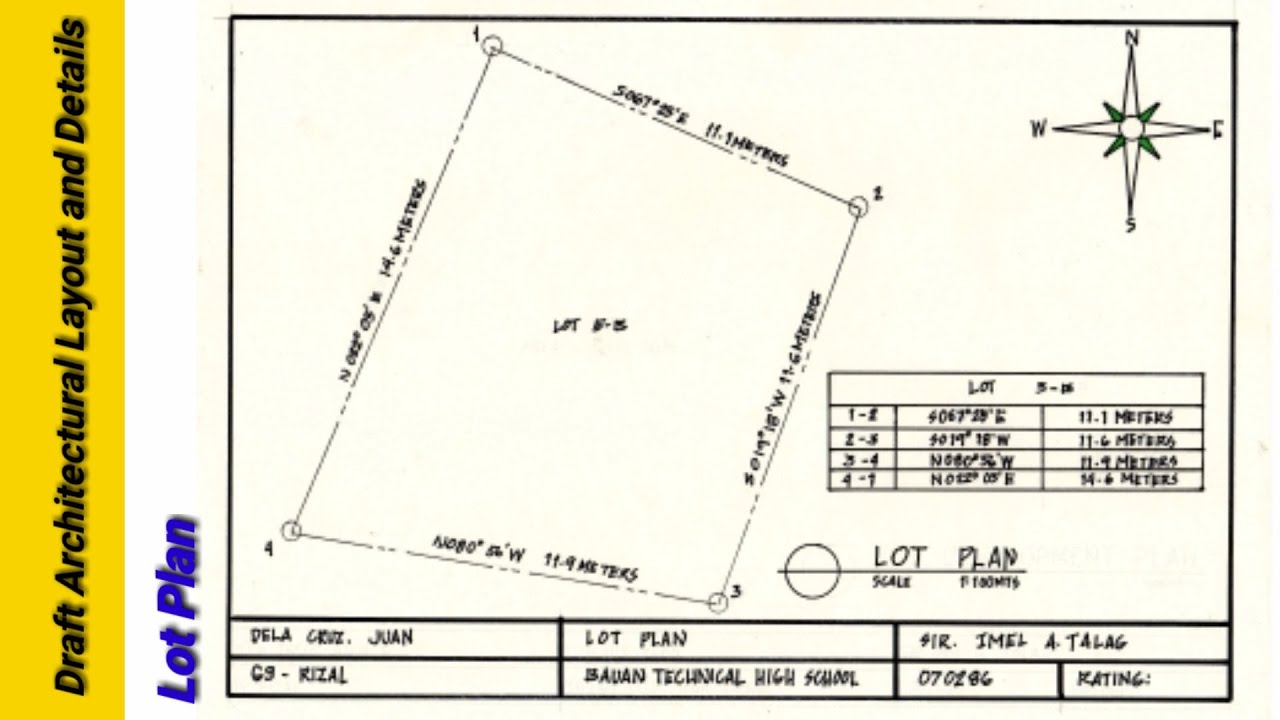 Lot Plan (tutorial drawing)