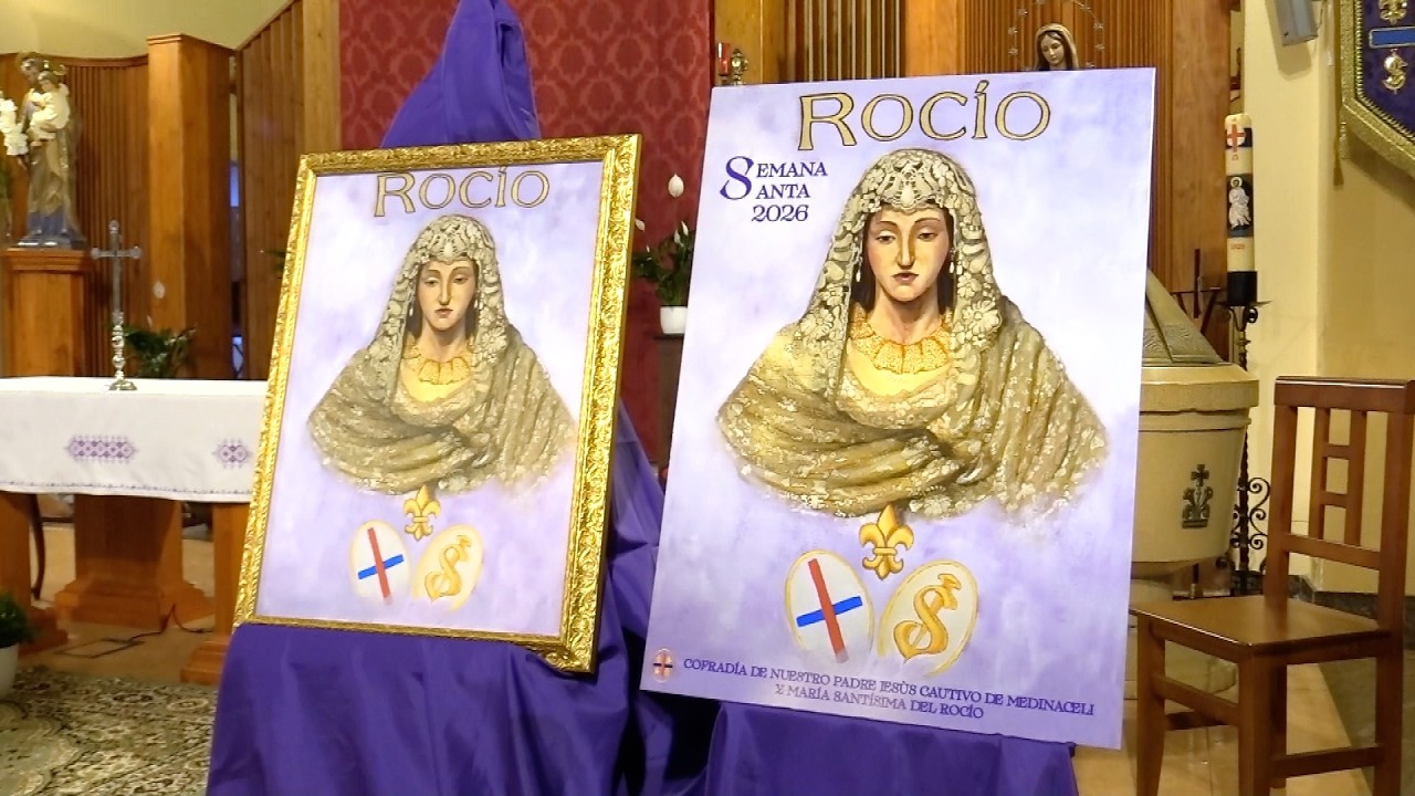 La Virgen del Rocío es la protagonista del cartel de la cofradía del Cautivo