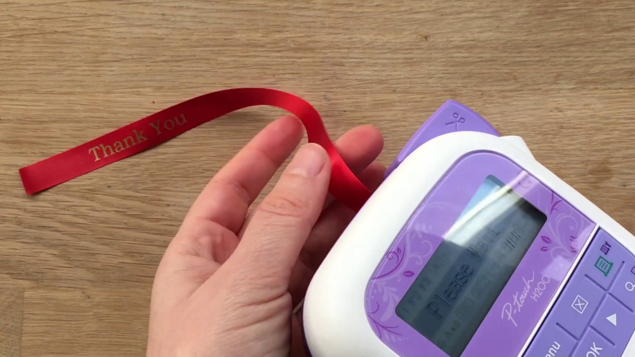How to create personalised ribbons  with Brother's P-touch Craft Ribbon & Label Printer - part 2