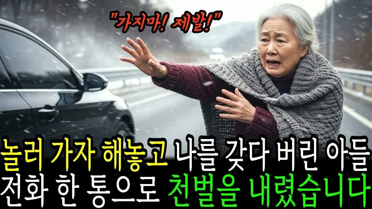 충격적 전개, 놀러 갔다가 해송고 나를 갖다 버린 아들과 며느리에게 전한 한 통의 편지로 벌어진 인생사와 숨겨진 진실