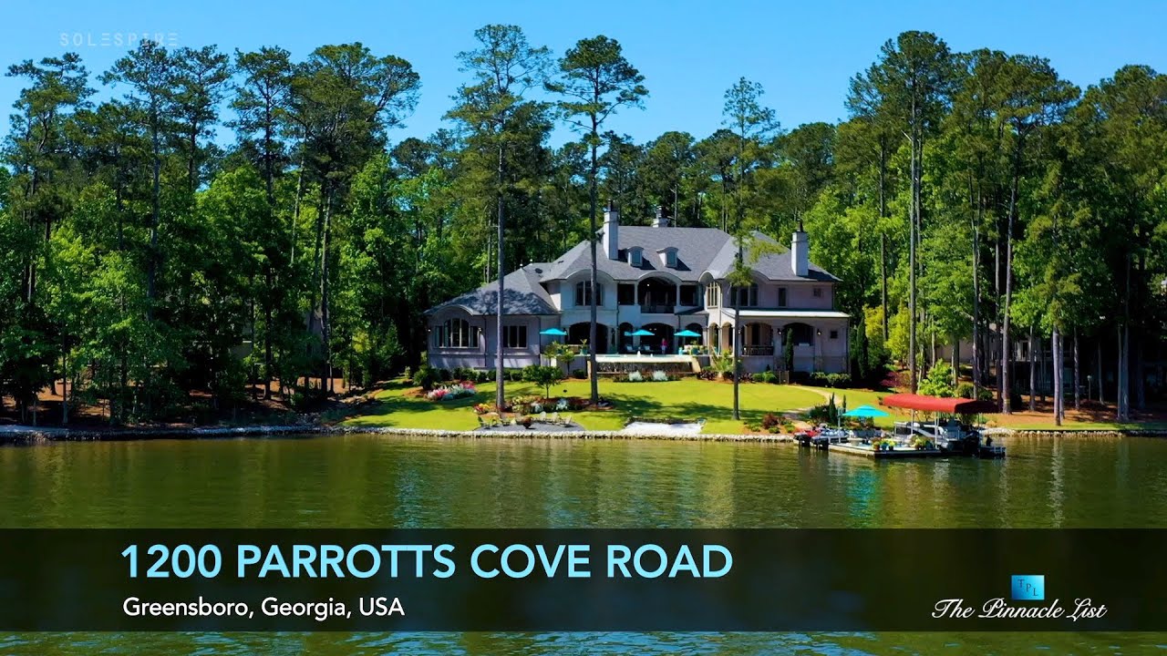 Lake Oconee Waterfront Mansion | 1200 Parrotts Cove Rd, Greensboro, GA, USA 🇺🇸 | Luxury Real Estate