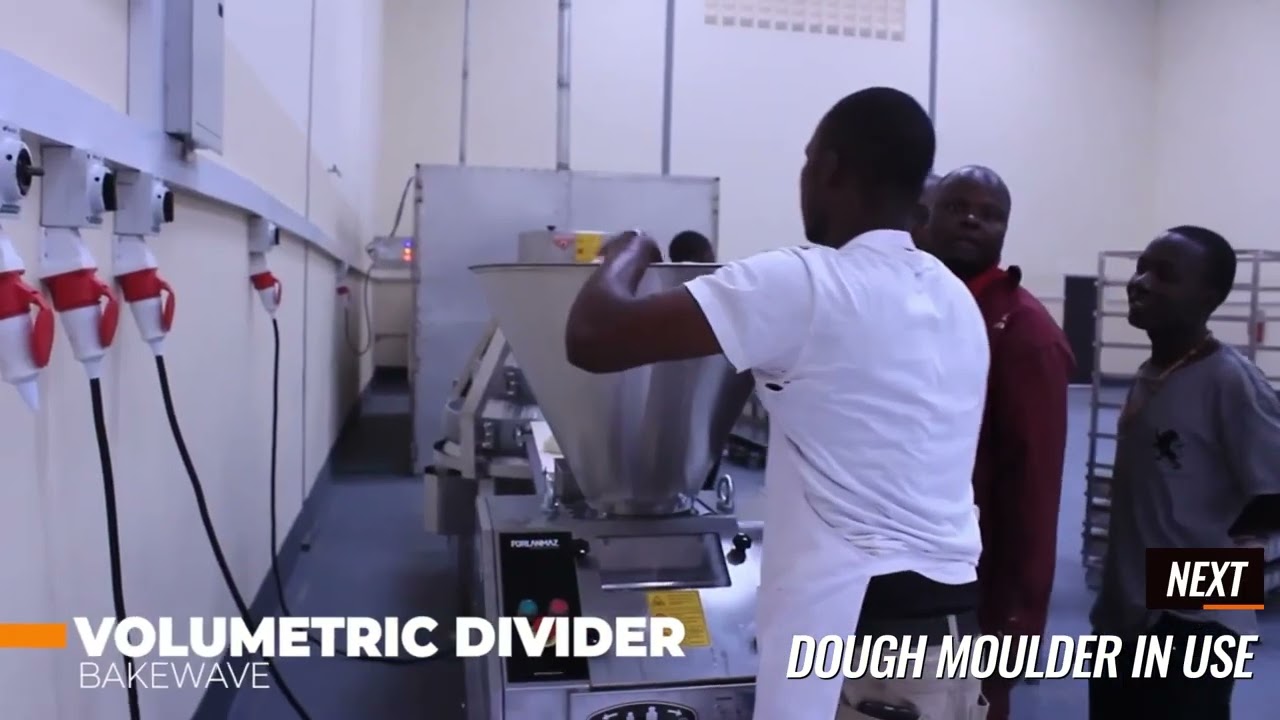 LONG BREAD DOUGH MOULDER MACHINE set up and  in Operation see Video:2000 loaves per hour capacity!!