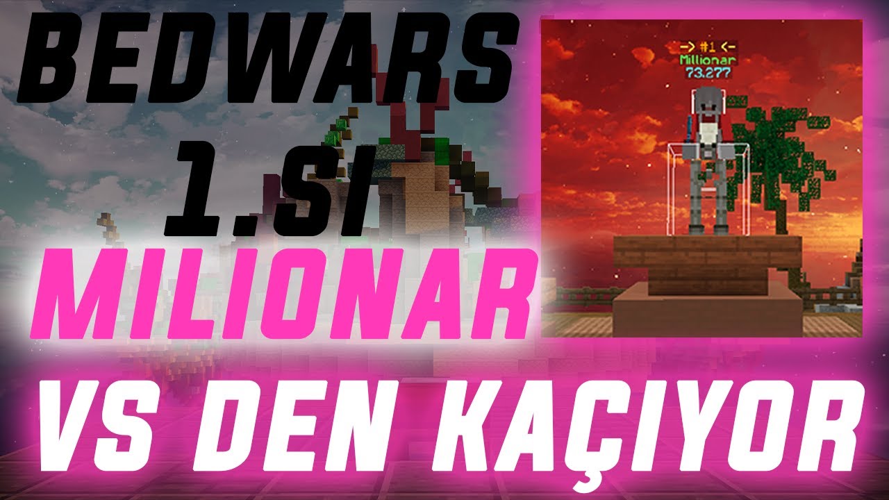 Craftrise BEDWARS 1.si MİLLİONAR VS den KAÇIYOR