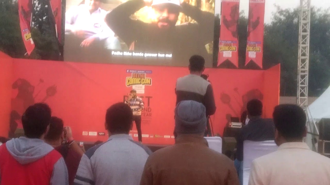 Dependent artist bhot hi zada hard comic con live video