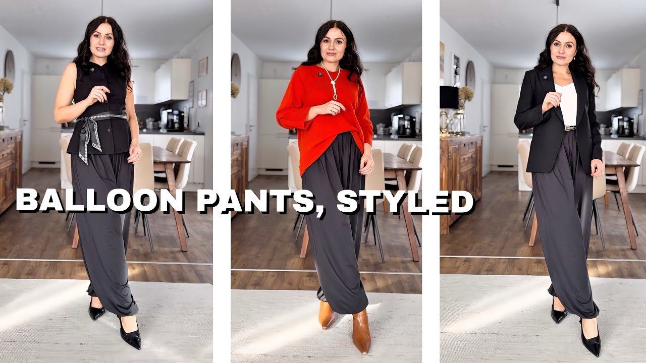 How to Style Balloon Pants So They Look Elegant | 5 Chic Outfits