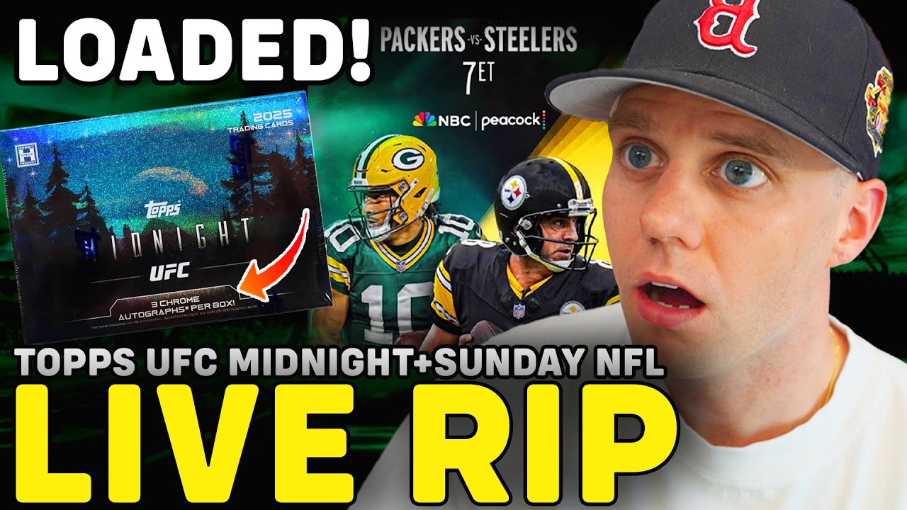LIVE RIP NIGHT: SUNDAY NIGHT FOOTBALL & RIPPING TOPPS UFC