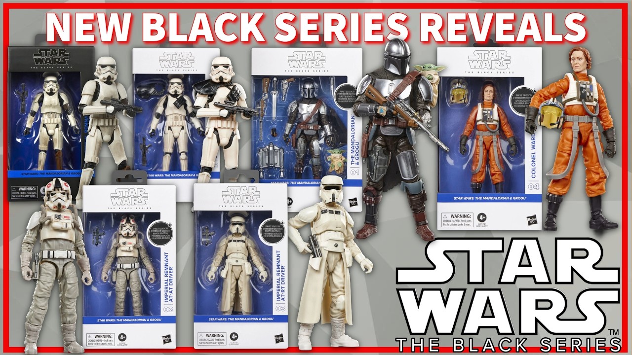 HUGE Black Series Reveals! Mando & Grogu Wave! White Boxes Are Back, New AT-AT Driver & More!