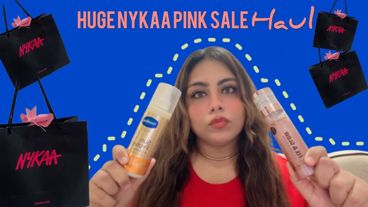 *HUGE* NYKAA HOT PINK SALE HAUL 💄💋🫧|Makeup | Skincare | Hair care | Sale haul goals 🛍️✨ #nykaasale 