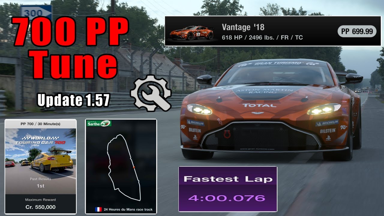 GT7|Vantage '18|Le Mans 700pp Build|1.57