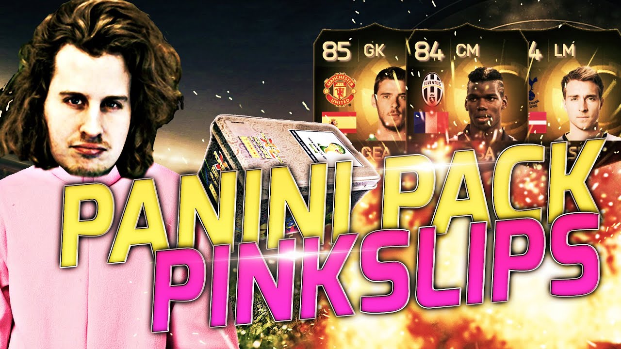 KEEP IT GANGSTA! FIFA 15 PANINI PACK PINK SLIPS