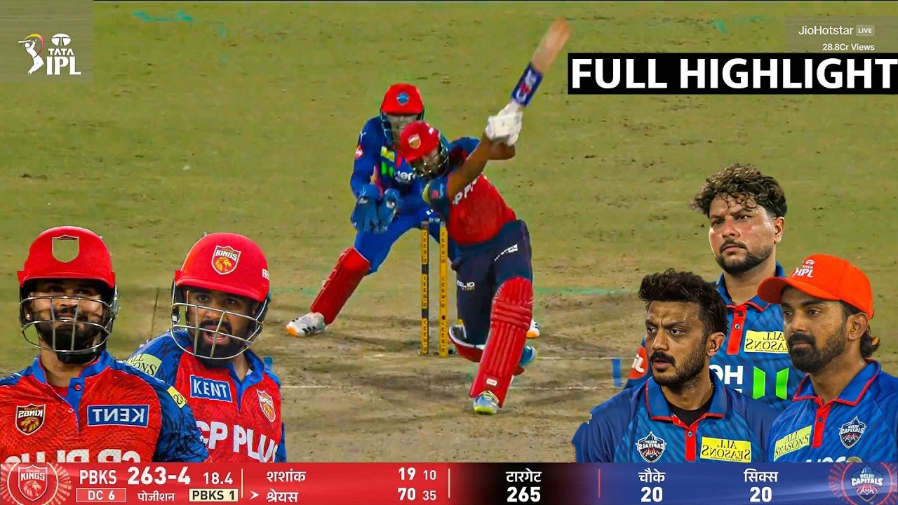 IPL 2026 PBKS vs DC match full highlights, Punjab vs Delhi today ipl match 55 highlights 2026