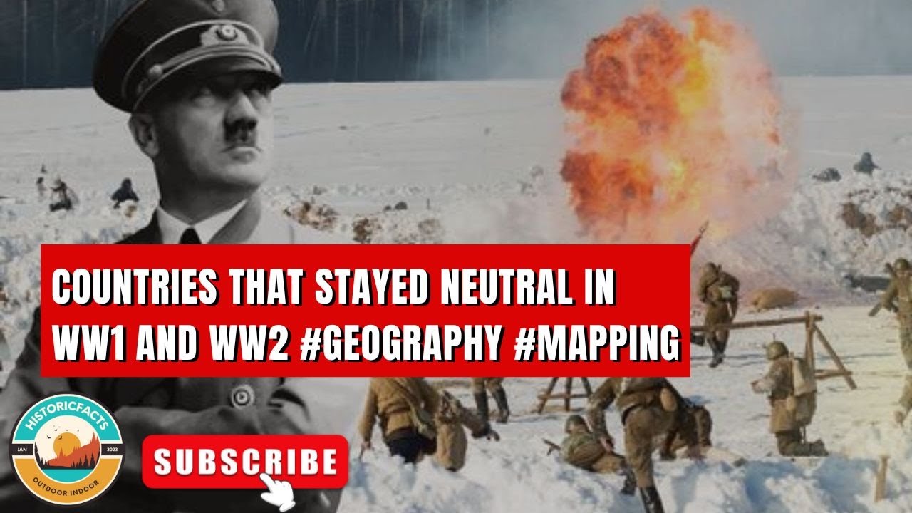 Countries that stayed neutral in WW1 and WW2 #geography #mapping