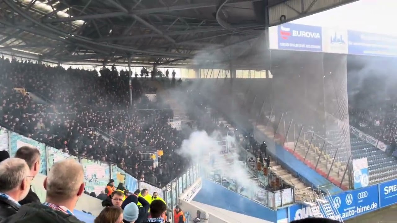 Hansa Rostock - Dynamo Dresden Ausschreitungen 22.02.25 (Teil 2)