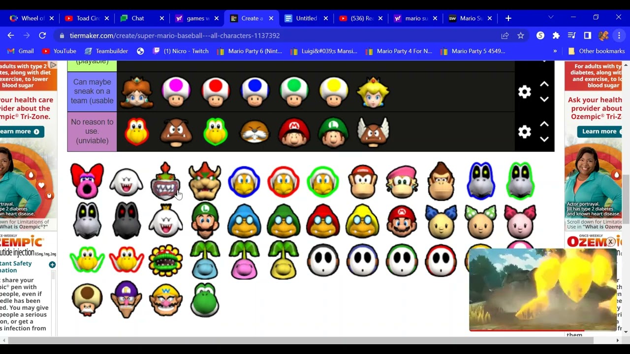 Mssb 2023 stars off tier list all characters (including extra colors
